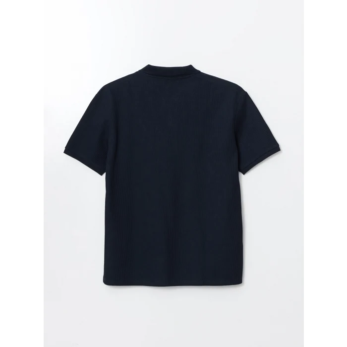 LCW Vision Lacivert Polo Yaka Kısa Kollu Erkek Tişört