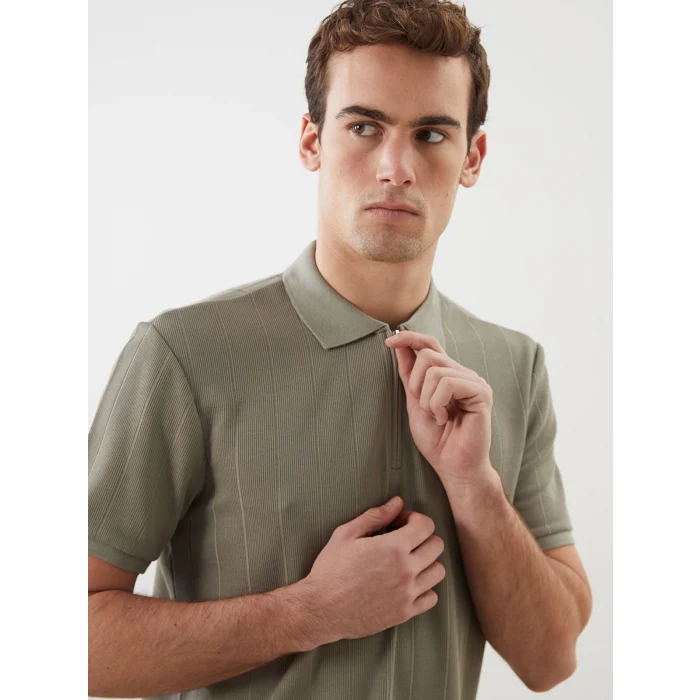 LCW Vision Yeşil Polo Yaka Erkek Tişört