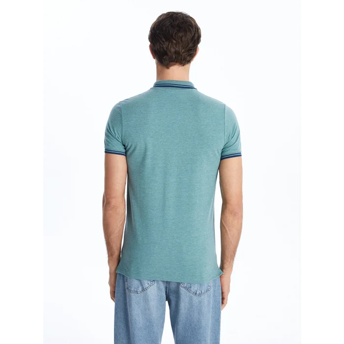 LCWAIKIKI Classic Yeşil Polo Yaka Pike Erkek Tişört