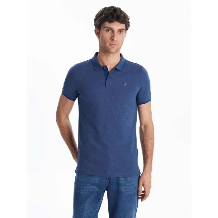 LCWAIKIKI Classic Lacivert Polo Yaka Pike Erkek Tişört