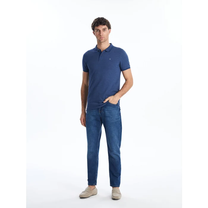 LCWAIKIKI Classic Lacivert Polo Yaka Pike Erkek Tişört