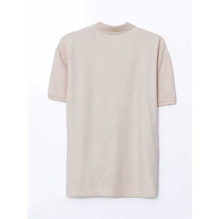 LCW Vision Bej Polo Yaka Kısa Kollu Erkek Tişört