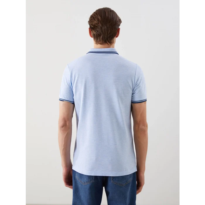 LCWAIKIKI Classic Mavi Polo Yaka Pike Erkek Tişört