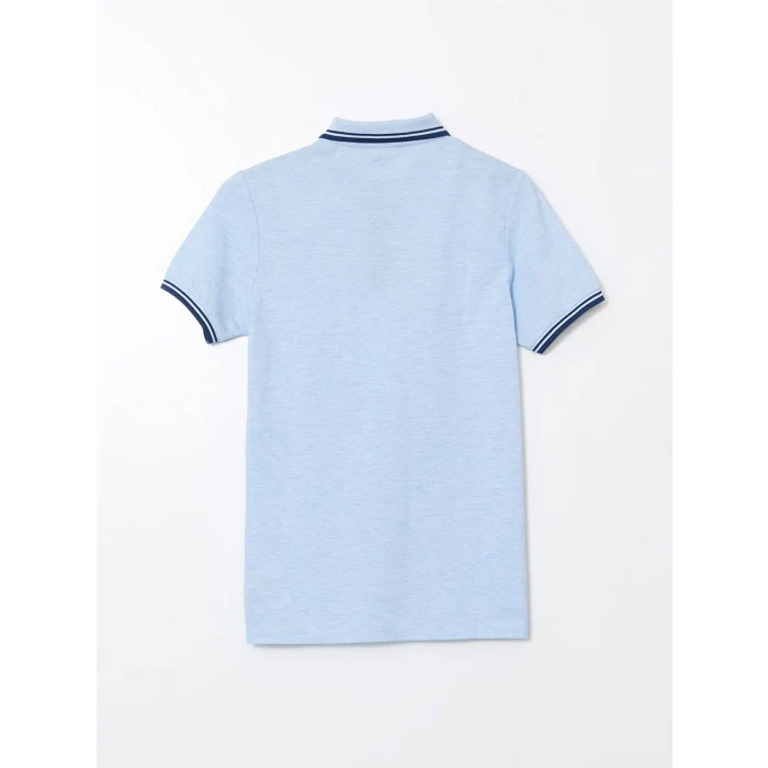 LCWAIKIKI Classic Mavi Polo Yaka Pike Erkek Tişört