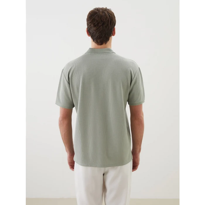 LCW Vision Yeşil Polo Yaka Kısa Kollu Erkek Tişört