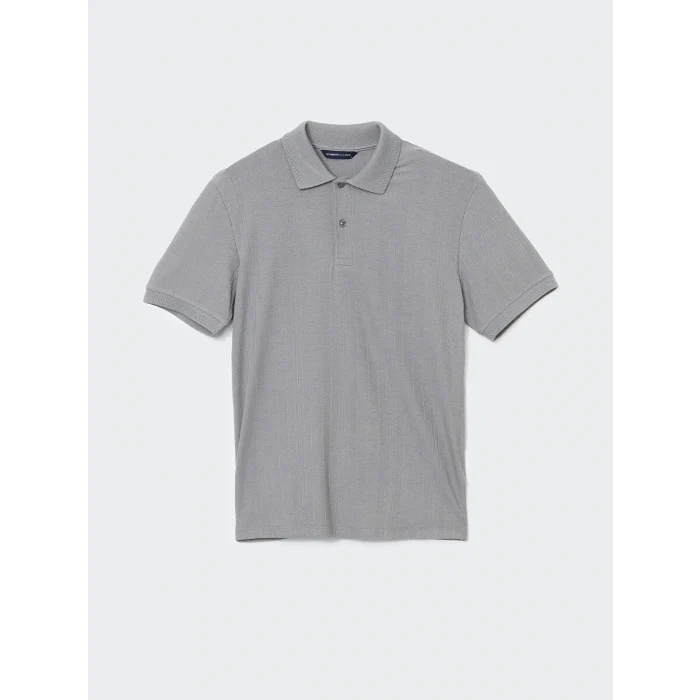 LCWAIKIKI Classic Gri Polo Yaka Kısa Kollu Erkek Tişört
