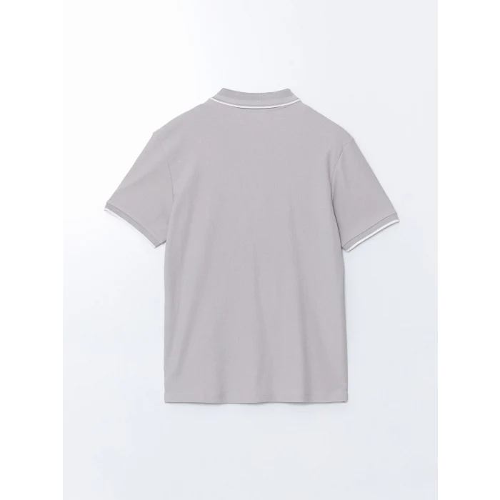 LCWAIKIKI Classic Gri Polo Yaka Kısa Kollu Erkek Tişört