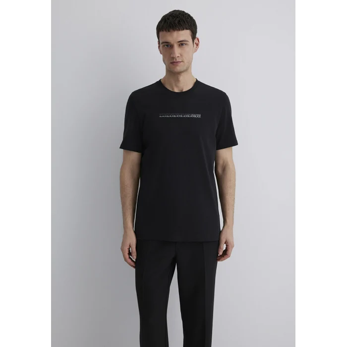 Mavi 0612647-900 Mavi Black Baskılı Siyah Tişört