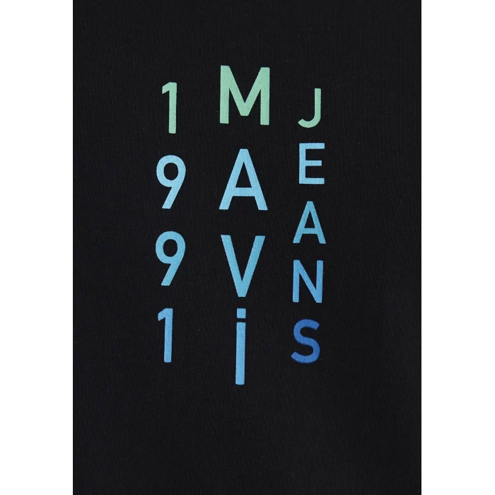 Mavi 0612589-900 Mavi Jean Baskılı Siyah Tişört