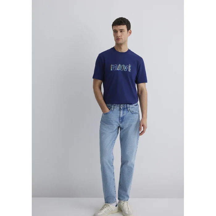 Mavi 0612587-70496 Mavi Baskılı Lacivert Tişört