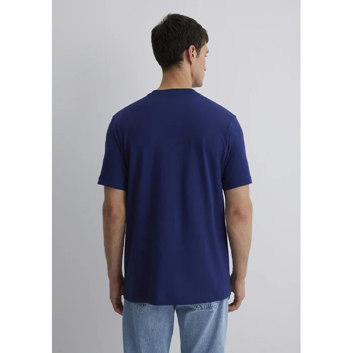 Mavi 0612587-70496 Mavi Baskılı Lacivert Tişört