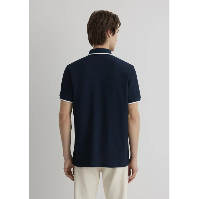 Mavi 066039-30651 Şerit Detaylı Lacivert Polo Tişört