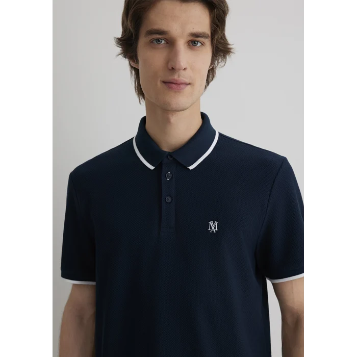 Mavi 066039-30651 Şerit Detaylı Lacivert Polo Tişört
