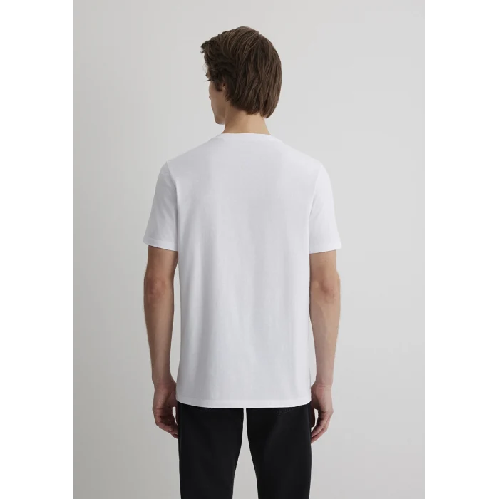 Mavi 066195-620 Mavi Jeans Baskılı Beyaz Tişört