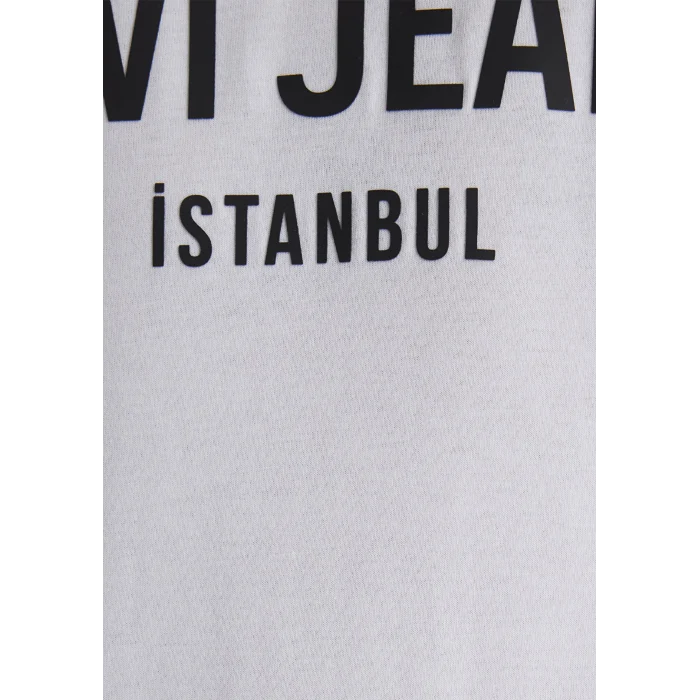 Mavi 066195-620 Mavi Jeans Baskılı Beyaz Tişört