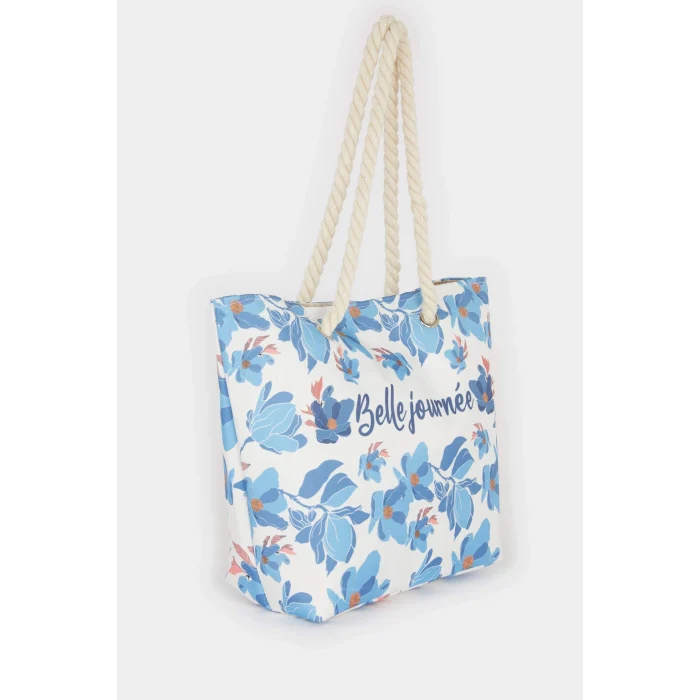 Defacto E7409 Çok Renkli Kadın Hasır Plaj Çantası