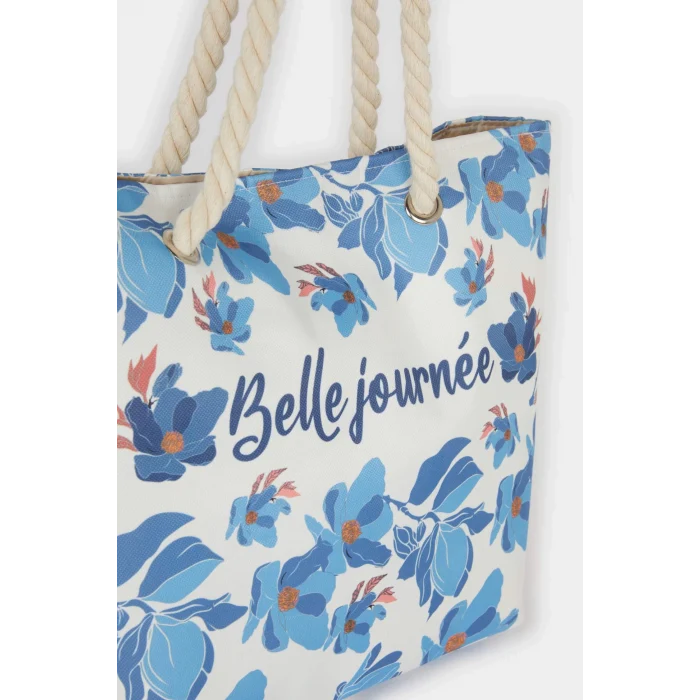 Defacto E7409 Çok Renkli Kadın Hasır Plaj Çantası