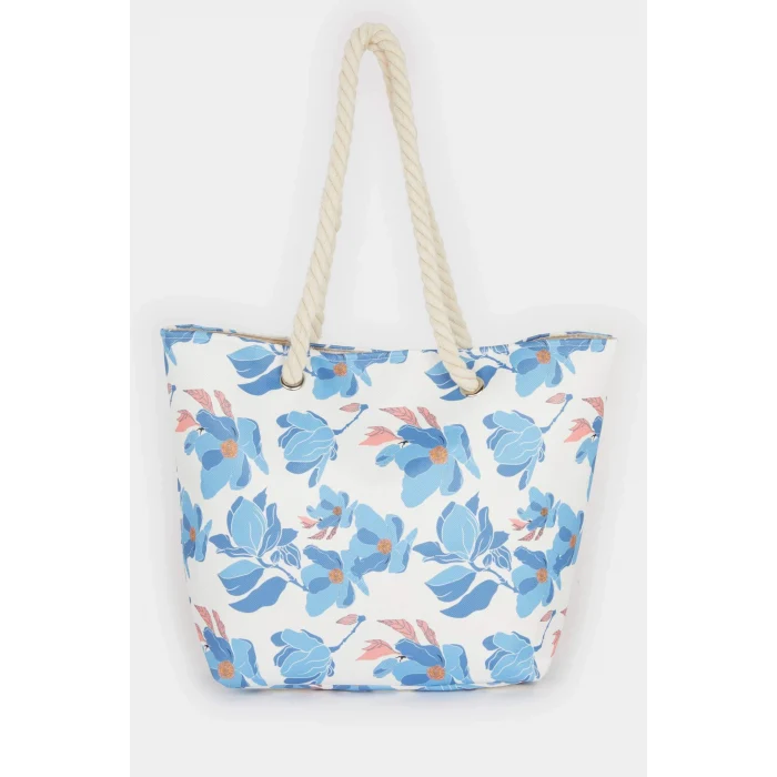 Defacto E7409 Çok Renkli Kadın Hasır Plaj Çantası