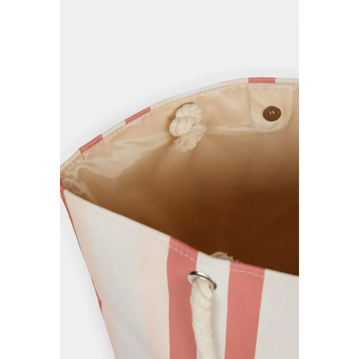 Defacto E7393 Çok Renkli Kadın Ananas Desenli Plaj Çantası