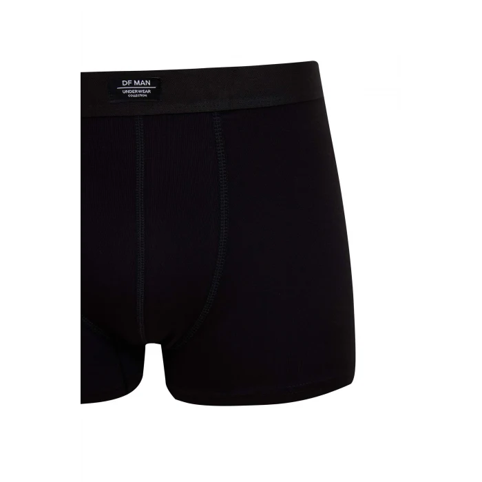 Defacto N4277 Siyah Regular Fit 3lü Boxer