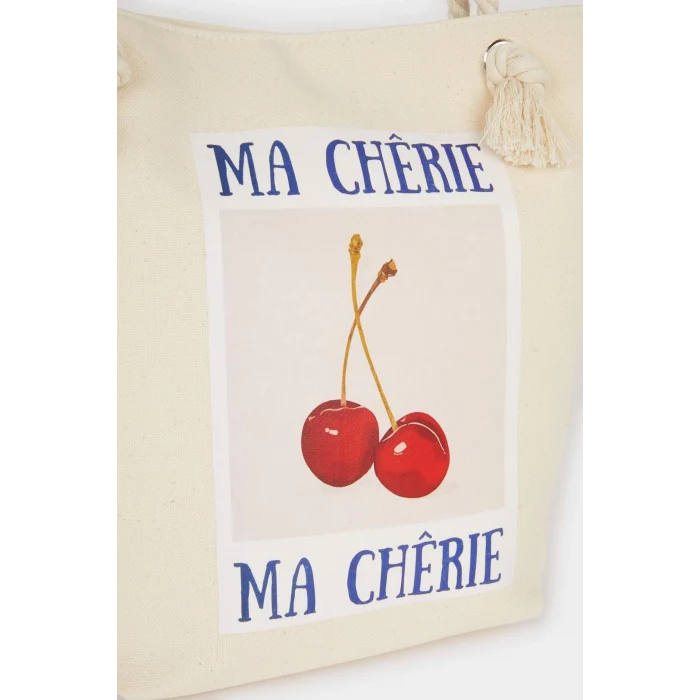 Defacto E7398 Bej Kadın Plaj Çantası