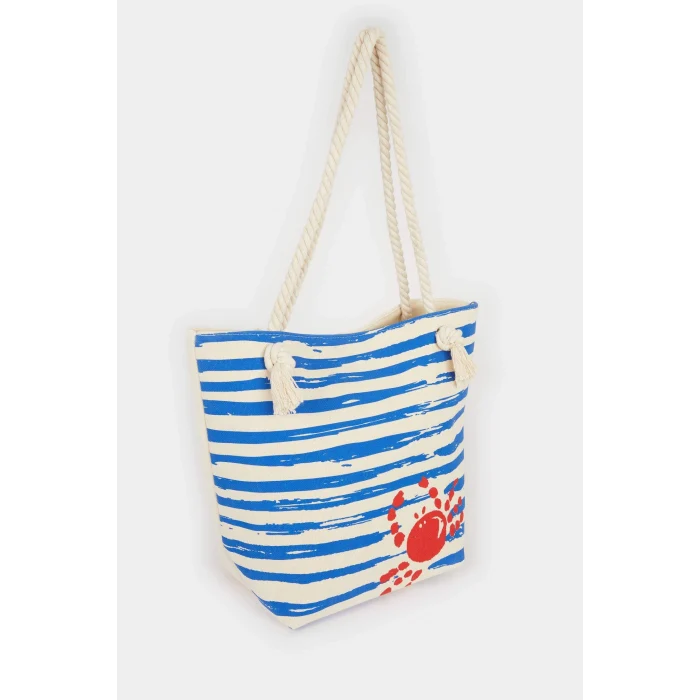 Defacto E7396 Lacivert Kadın Plaj Çantası