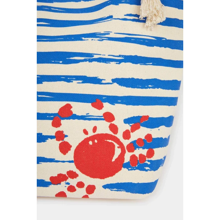 Defacto E7396 Lacivert Kadın Plaj Çantası