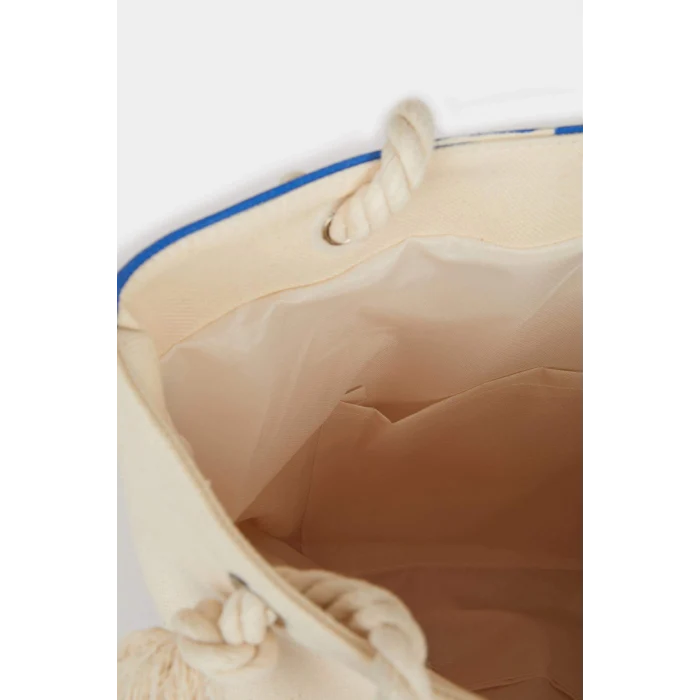 Defacto E7396 Lacivert Kadın Plaj Çantası