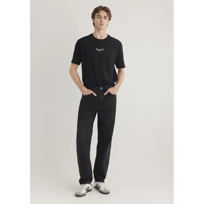 Mavi 066878-900 Batman Baskılı Siyah Tişört