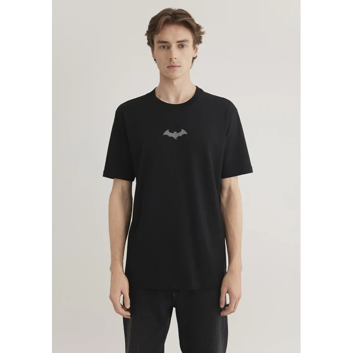 Mavi 066878-900 Batman Baskılı Siyah Tişört