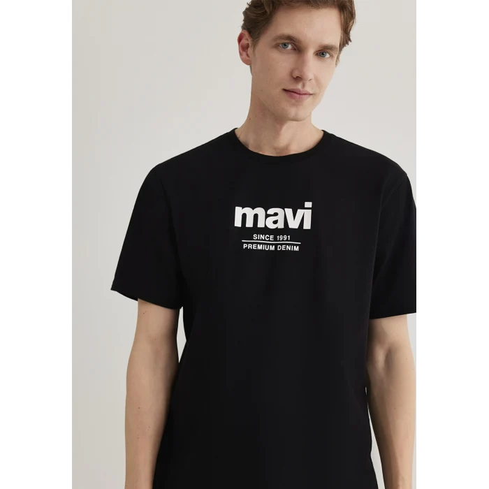 Mavi 066849-900 Since 1991 Baskılı Siyah Tişört