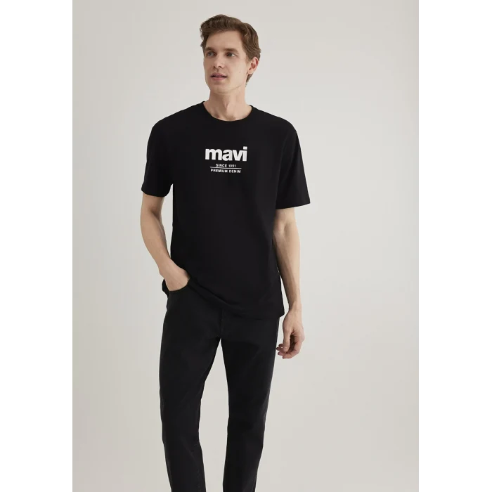 Mavi 066849-900 Since 1991 Baskılı Siyah Tişört