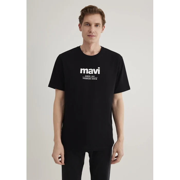 Mavi 066849-900 Since 1991 Baskılı Siyah Tişört