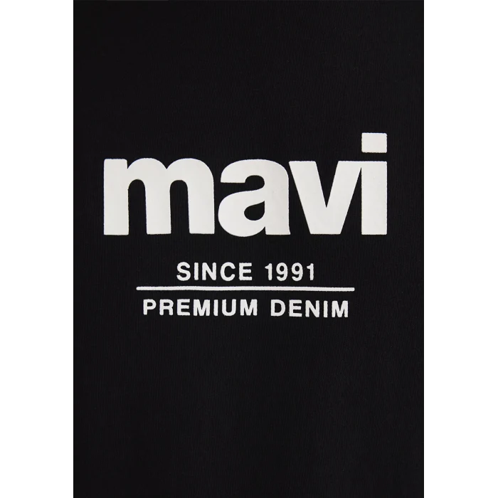 Mavi 066849-900 Since 1991 Baskılı Siyah Tişört
