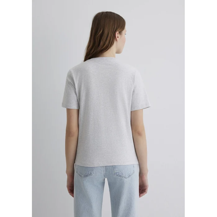 Mavi 1612421-87033 Mavi Nakışlı Gri Tişört