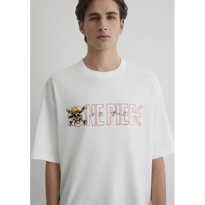 Mavi 0612663-70057 One Piece Baskılı Ekru Tişört