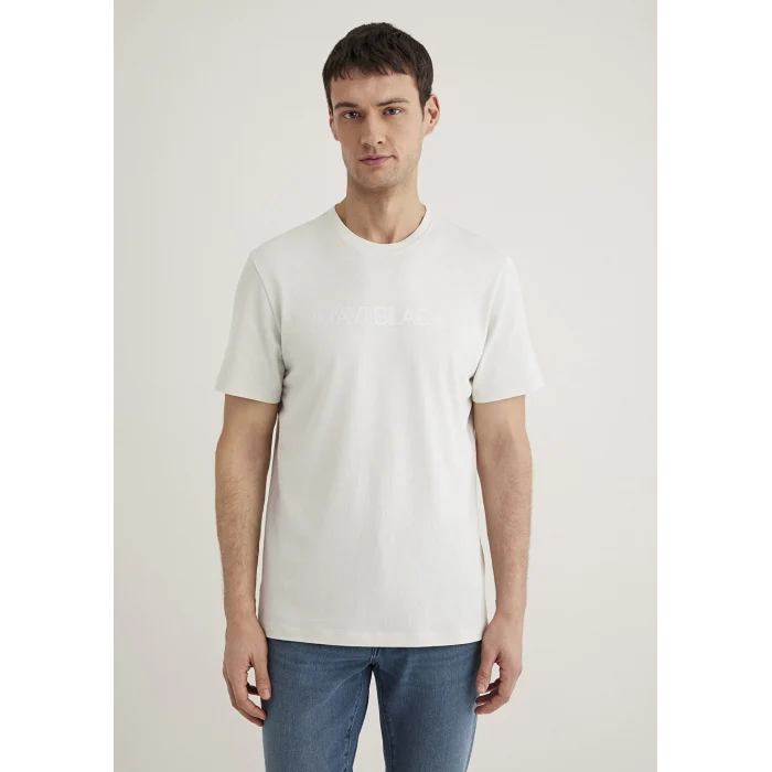 Mavi 0612643-70142 Mavi Black Baskılı Gri Tişört