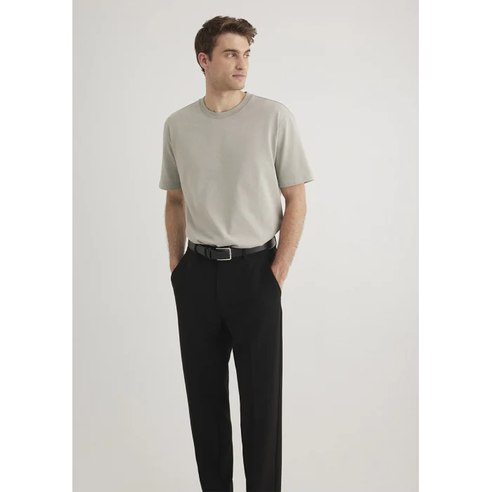 Mavi 0611596-70100 Bisiklet Yaka Gri Basic Tişört