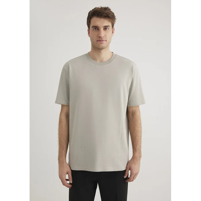 Mavi 0611596-70100 Bisiklet Yaka Gri Basic Tişört