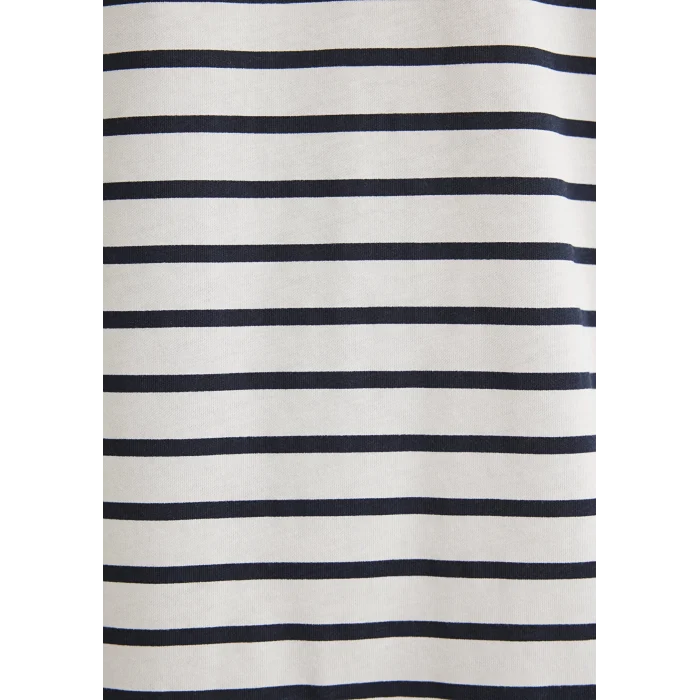 Mavi 0612235-87822 Lacivert Çizgili Beyaz Tişört