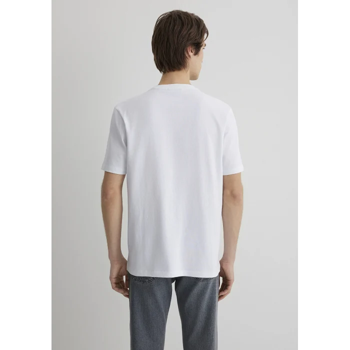 Mavi 0612644-620 Mavi Black Nakışlı Beyaz Tişört