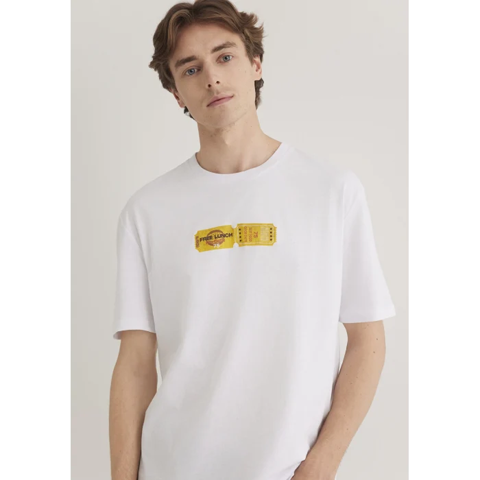 Mavi 0612307-620 Baskılı Beyaz Tişört