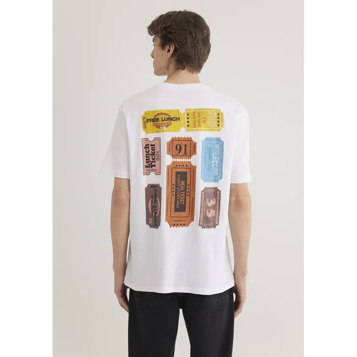 Mavi 0612307-620 Baskılı Beyaz Tişört