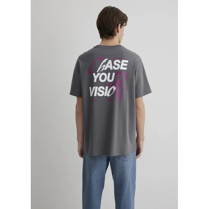 Mavi 0612721-70096 Chase Your Vision Baskılı Antrasit Tişört
