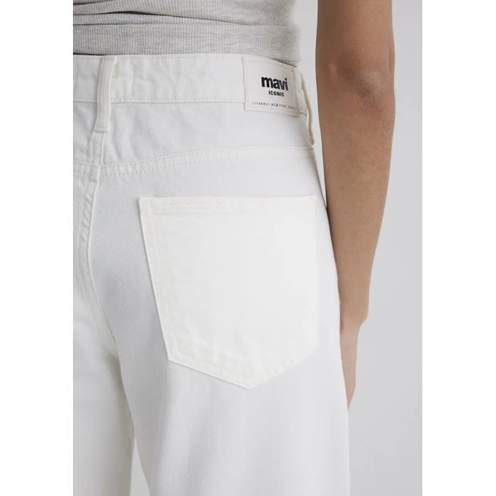 Mavi 1010763-89723 Siena Icon Beyaz Jean Pantolon