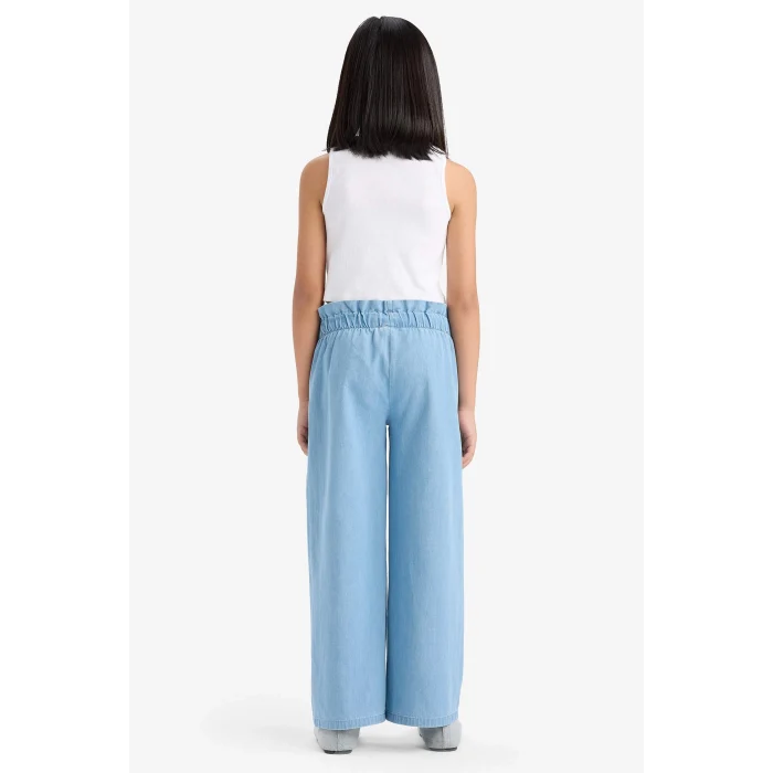 Defacto E6689 Mavi Kız Çocuk Wide Leg Jean Pantolon