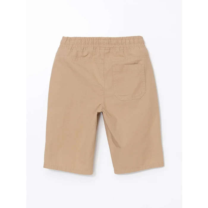 LCW Kids Bej Beli Lastikli Erkek Çocuk Bermuda