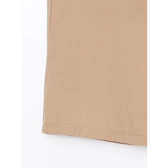 LCW Kids Bej Beli Lastikli Erkek Çocuk Bermuda