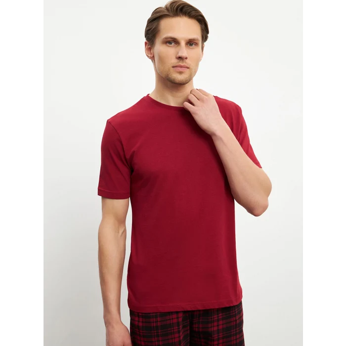 LC WAIKIKI Kirmizi Standart Kalıp Erkek Şortlu Pijama Takımı