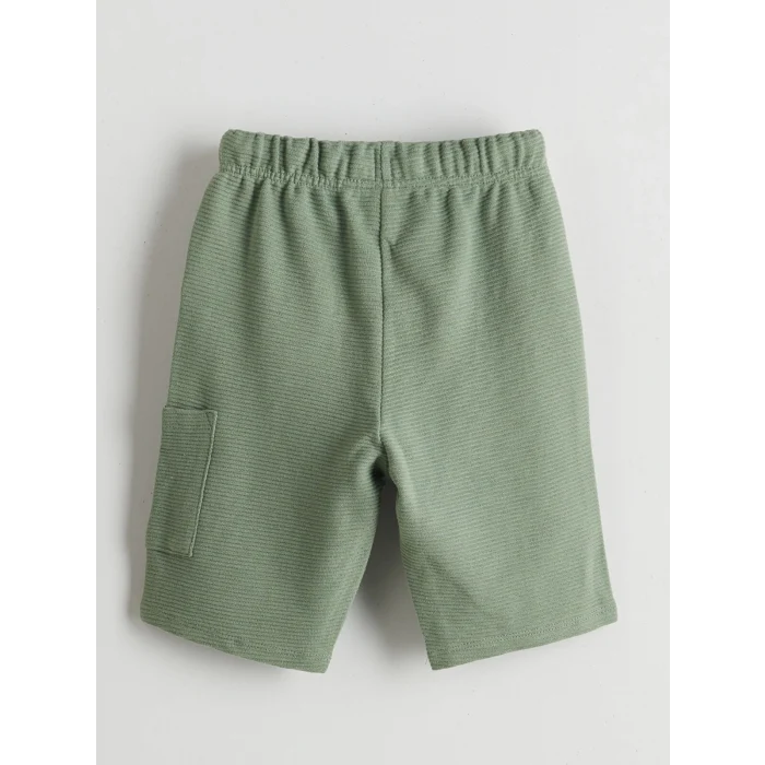 LCW Kids Mercan Beli Lastikli Baskılı Tişört ve Şort 2li